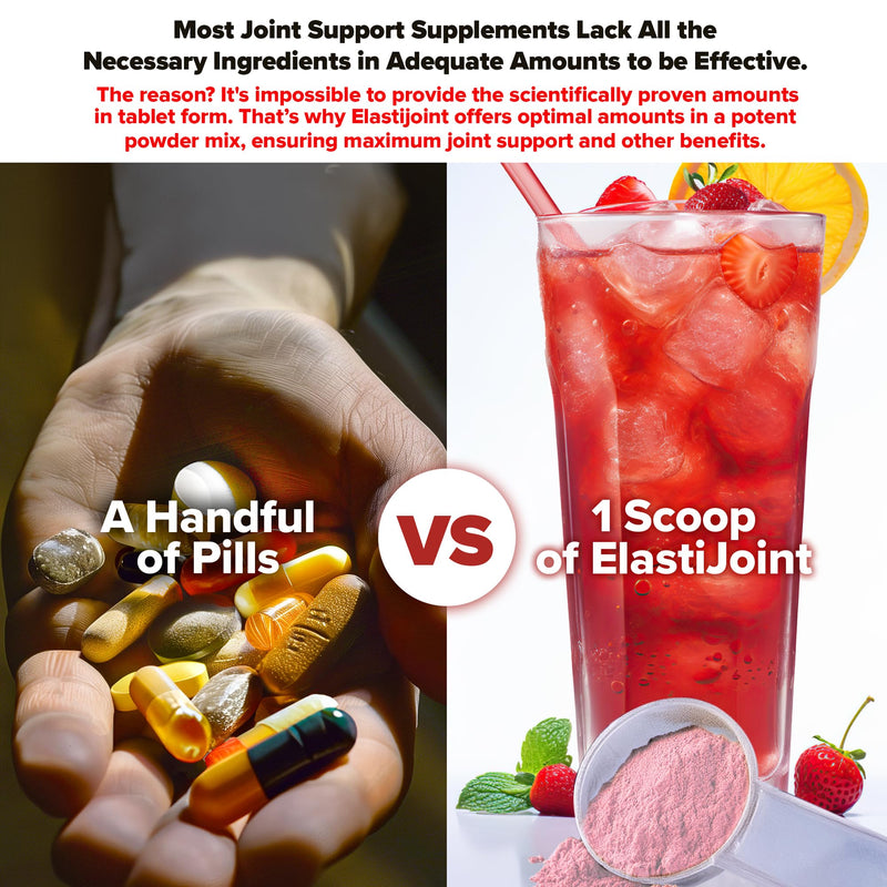 Labrada Nutrition Elastijoint, Fruit Punch, Glucosamine Joint Support Supplement Powder for Men & Women, Health Supplement with MSM, Glucosamine Chondroitin MSM - Gluten-Free