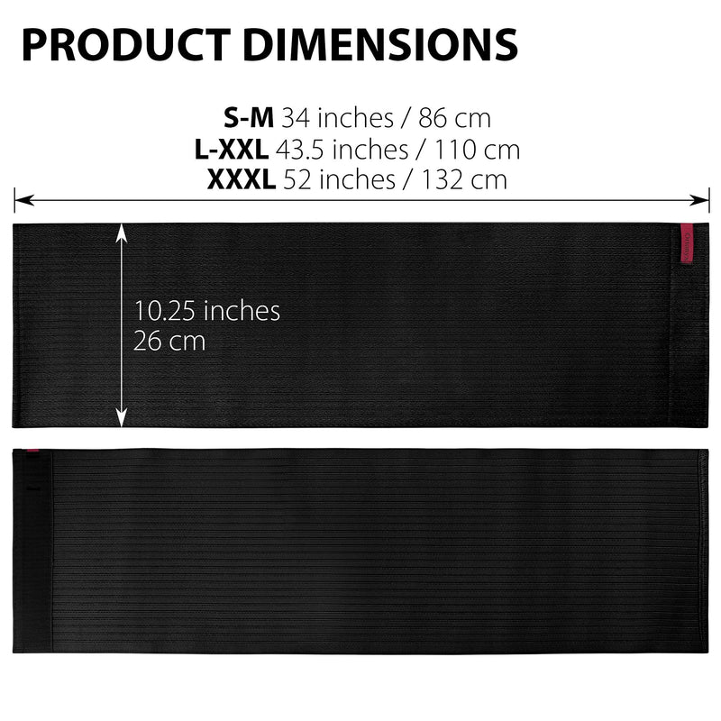 ORTONYX 10.25" Abdominal Binder for Men and Women/Postpartum Post-operative Post-surgery Wrap/Abdomen Navel Umbilical Hernia Support Belt / 524010 Black S/M S/M (up to 32")