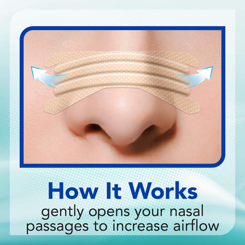 [Australia] - Extra-Strength Nasal Strips, Tan 50 ct | Works Instantly, Breathe Better, Nasal Congestion Relief, Stops Snoring, Cold & Allergy, Extra Strength Tan 