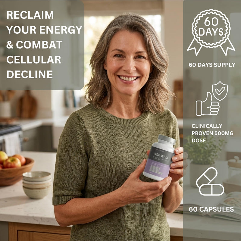 Pure NMN for NAD+ Supplement UK (2 Month Supply) | Cellular Energy & Healthy Ageing Support – 60 Capsules – Advanced Formula