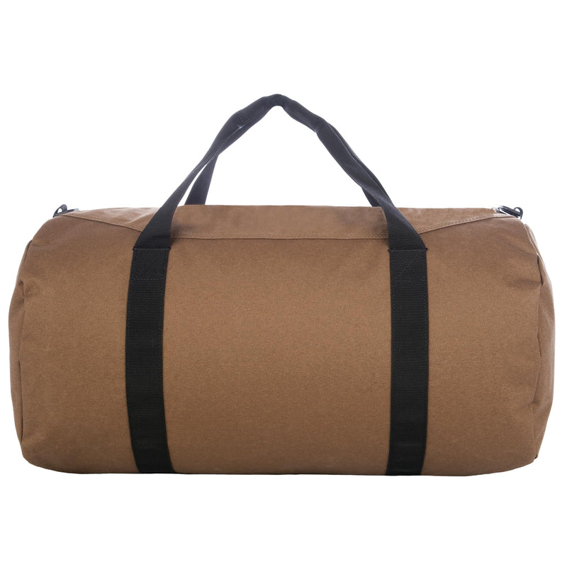WOLVERINE Center Zip Duffel - High-Density Canvas with Dirt & Water Resistant Coating Chestnut 22 Inch, 37L Capacity