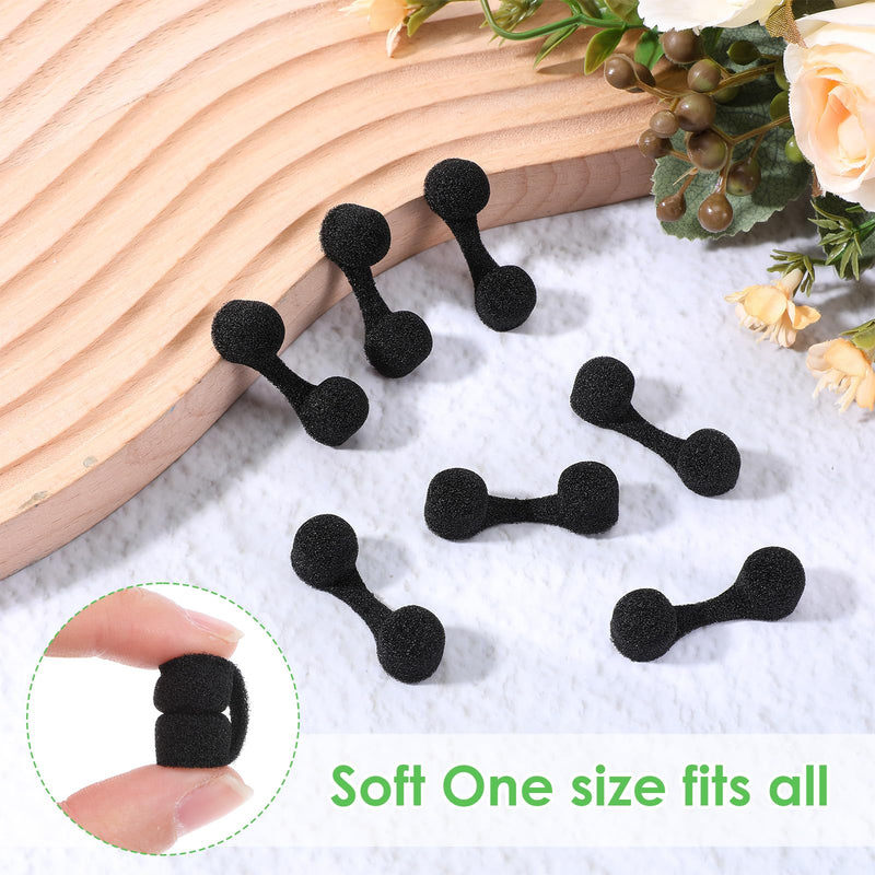 [Australia] - 100 Pieces Nose Plug Filter, Disposable Sponge Nose Filter, Plugs Supplies for Sunless Spray Tanning Noses Protection Outdoor Dust Construction Areas (Black) 