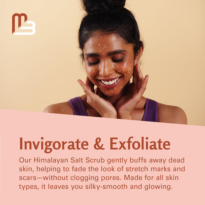 [Australia] - Himalayan Salt Scrub, Face, Foot, and Body Exfoliator with Collagen and Stem Cells, Exfoliating Scrub for Toning, Cellulite, and Skin Care by M3 Naturals 16 fl oz Himalayan Scrub 16 Ounce (Pack of 1) 