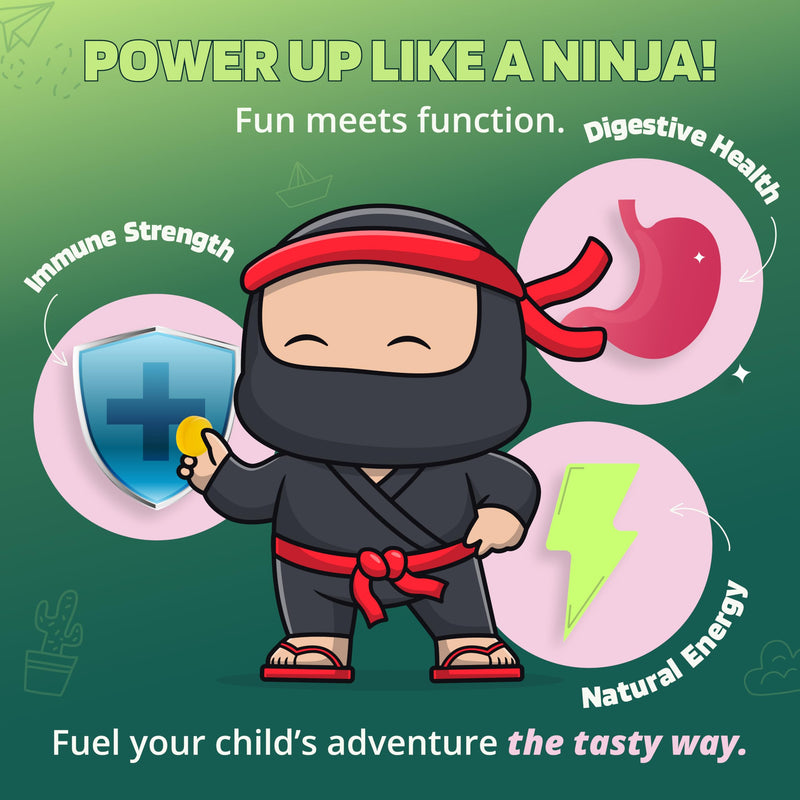 Kids Probiotic Multivitamin Chewable Gummies, Made with a Special Bio-Culture Blend, Plus Added Vitamins C, B3, B5, and B6, No Artificial Colours, Flavours and Preservatives. Age 3+