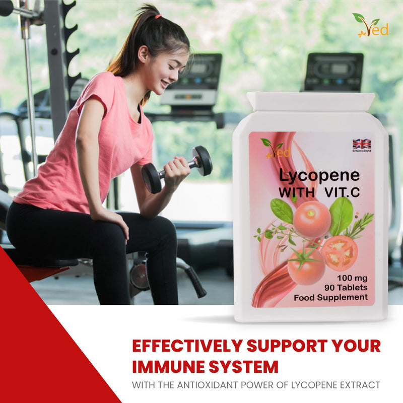 [Australia] - Ved Lycopene Supplement | Strengthening the immune system | Super antioxidant | 100 mg x 90 tablets | 2 pack 