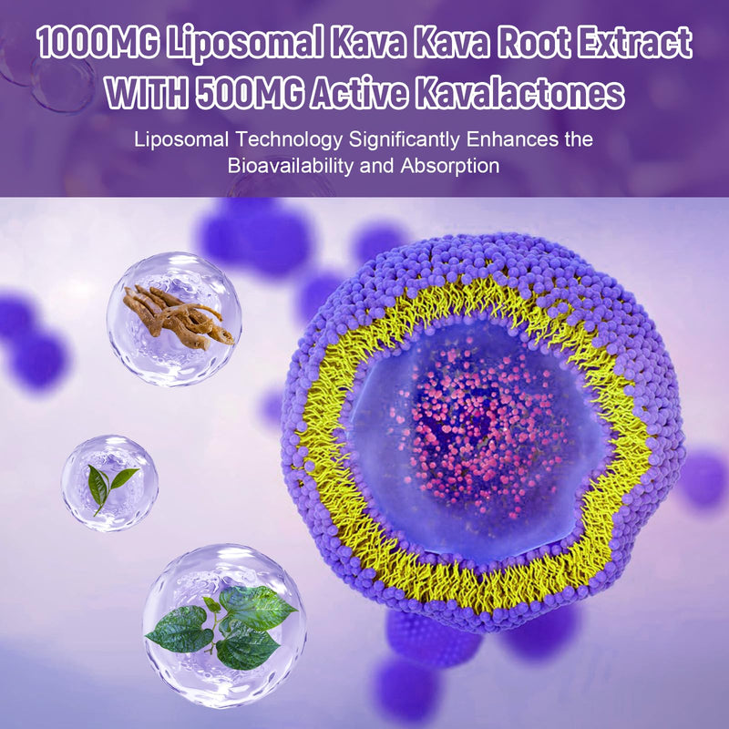 [Australia] - Kava Kava Root Extract 1000mg with Magnesium - 50% Kavalactones, L Theanine, Ashwagandha Herbal Blend for Balanced Mood, Relax Calming, Sleep, Mood, Cognitive & Immune Support - 120 Veg Capsules 