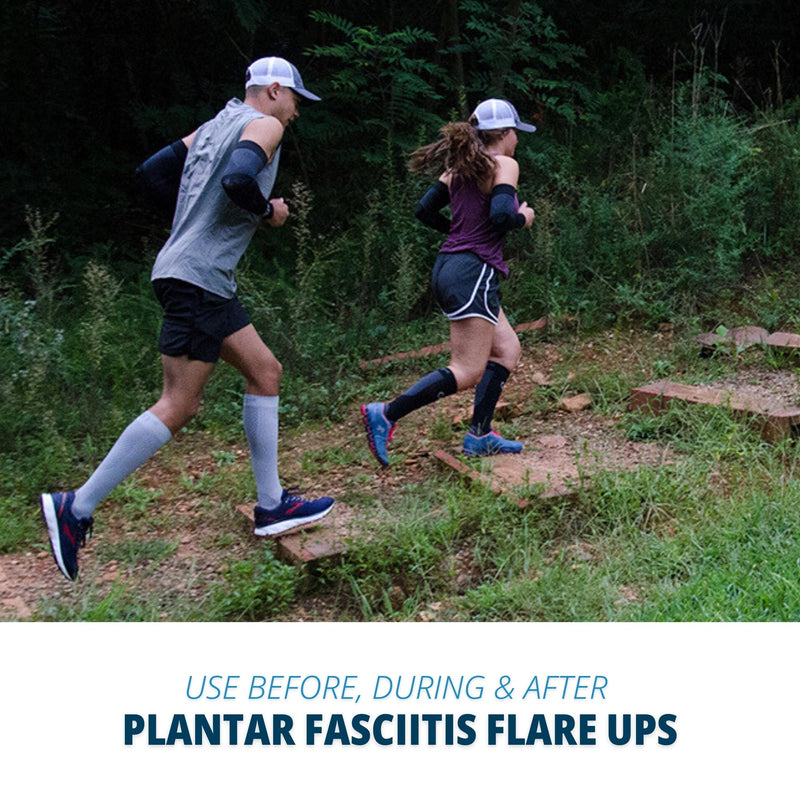 OS1st FS4 Compression Bracing Plantar Fasciitis Socks relives heel pain, improves circulation and overal foot health Small Blue