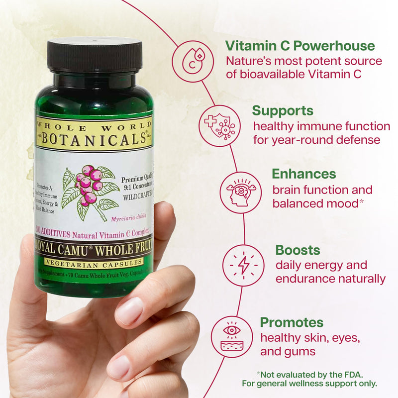Royal Camu -Camu Gel Capsules - Whole Fruit Capsules