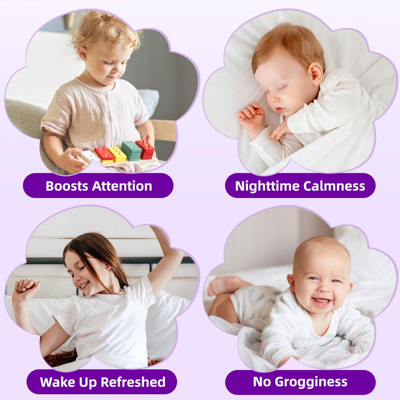 Magnesium Lotion for Kids & Babies, Lavender Magnesium Cream with Multi Vitamins, Magnesium buttur, Moisturizing Body Cream for Delicate Skin, Stay Calm at During The Night, Non-Greasy Formula, 4 oz