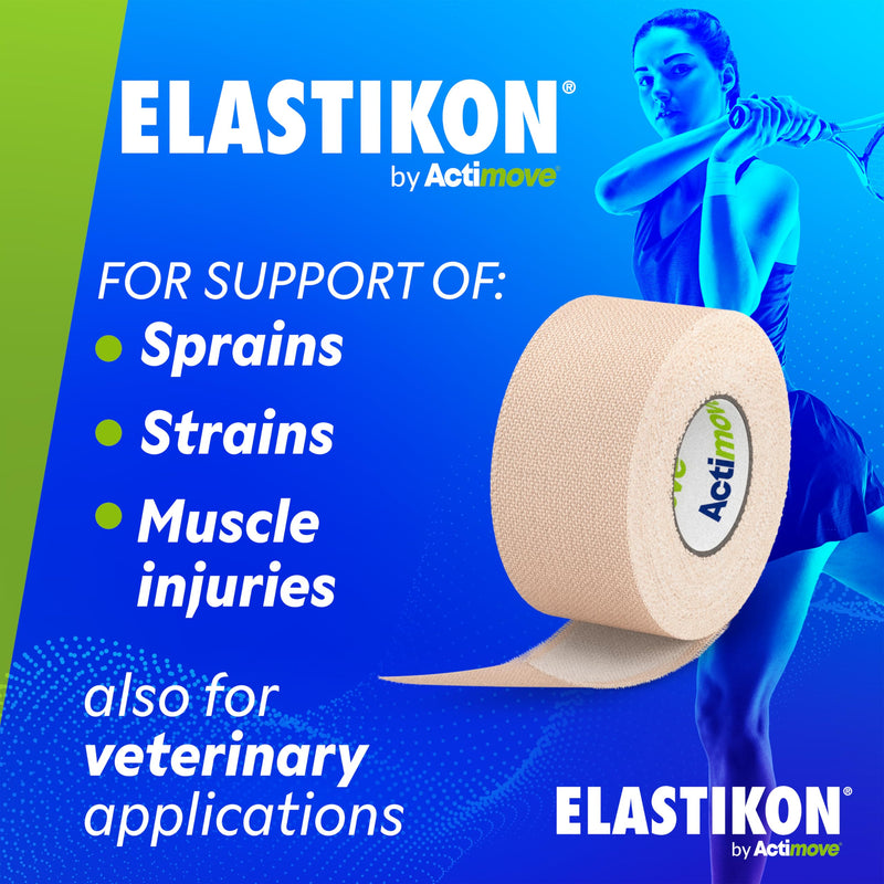 [Australia] - Soft Cotton Elastic Tape, Provides Mid-Level Compression and Support for Sprains, Strains, Muscle Injuries, Strong Adhesion - 1 in x 2.5 yd, 12 Rolls 
