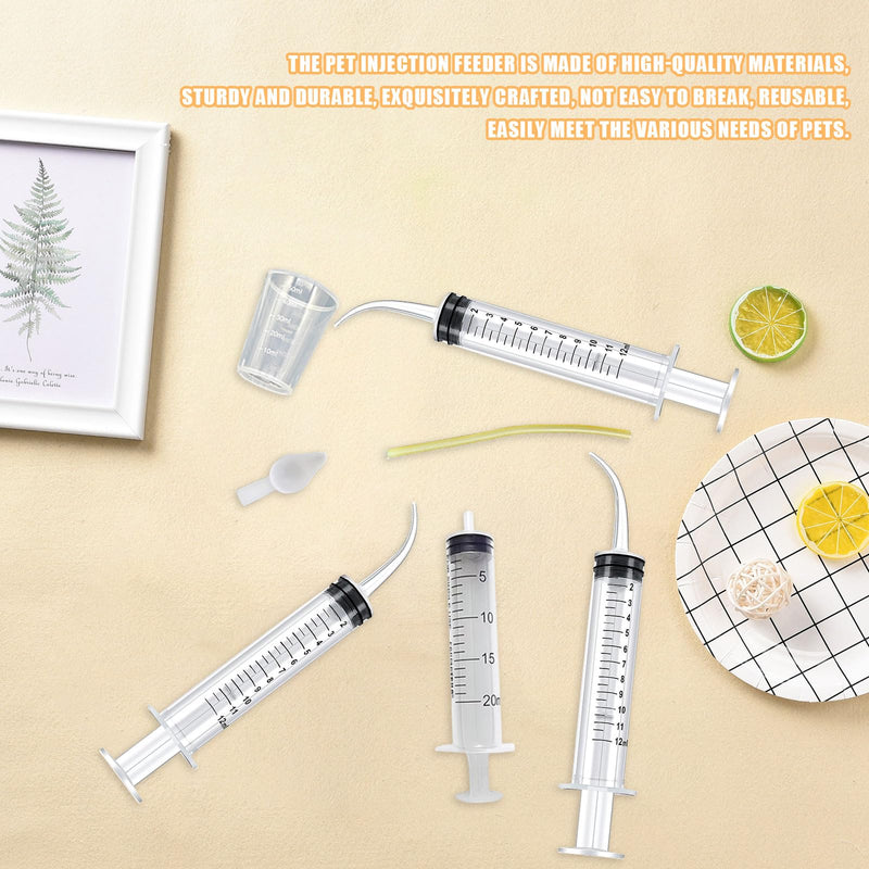 Baby Bird Feeding Syringe Set, Pet Parrot Milk Feeding Syringe with Tubes, Parrot Feeding Syringe Measuring Syringe Tools for Feeding Pets Scientific Industrial Labs… (12ml +20ml syringe+50ml Measuring Cup) 12ml +20ml syringe+50ml Measuring Cup - PawsPlanet Australia