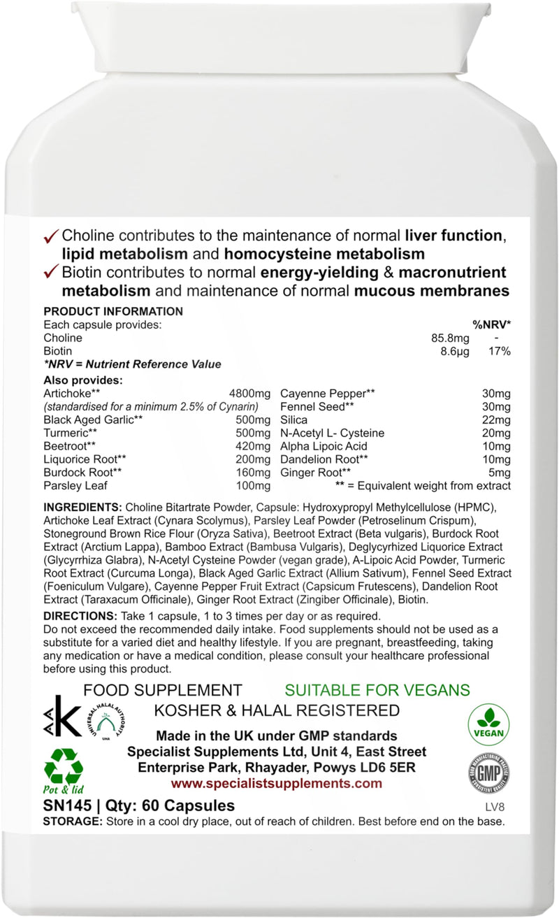 Liver Clear Liver Function Support, 60 Capsules