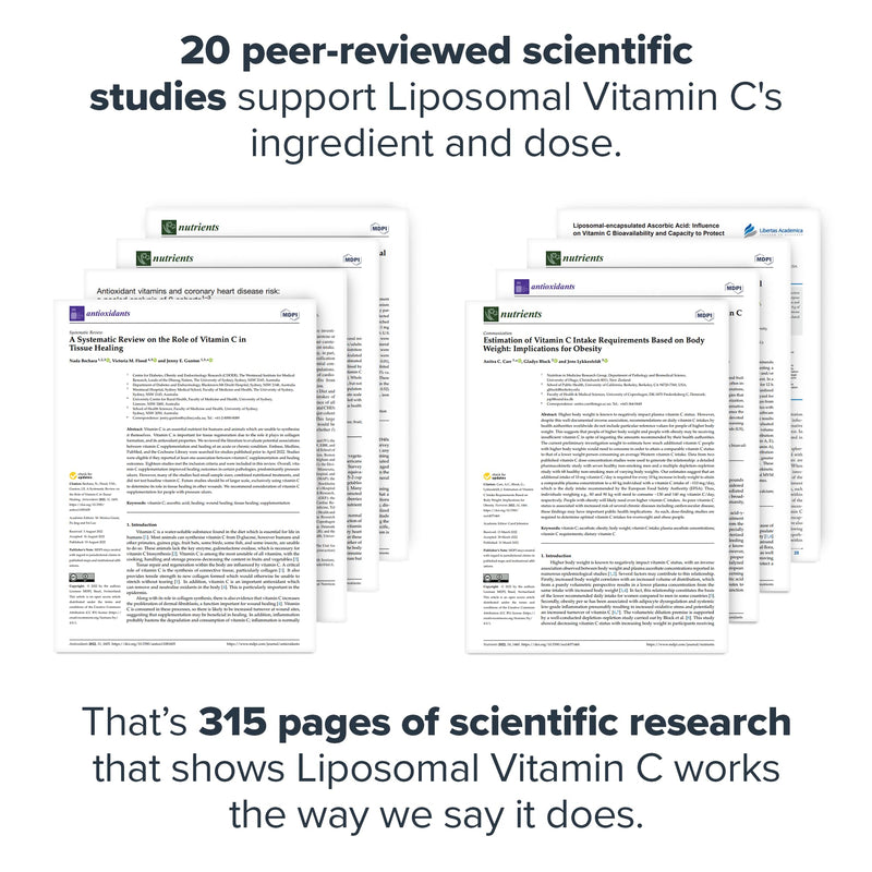 LEGION Liposomal Vitamin C Supplement - High Absorption Liposomal VIT C Supplement for Women & Men - Natural Vitamin C Supplements for Immune System Support (60 Vitamin C Capsules)