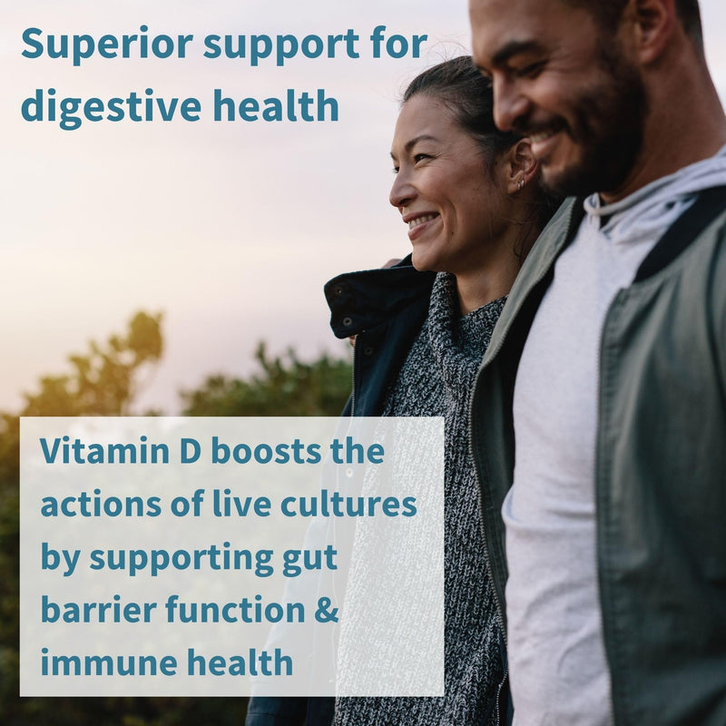 Daily Vitamin D3 + Live Cultures+ Lab4 Probiotics Bundle, 365 2000iu Vitamin D3 Tablets + 25 Billion CFU Lactobacillus Acidophilus & Bifidobacterium with Non-Bloating Prebiotic, by Igennus