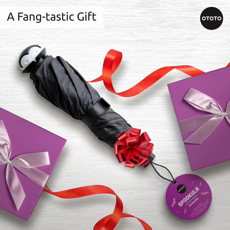 OTOTO NEW! Spookula Vampire Folding, Collapsible, Umbrella, Unique, Goth Accessories, Witchin Pastry Brush and Baking Spatulas - Silicone Heat Resistant and Basting Brush,