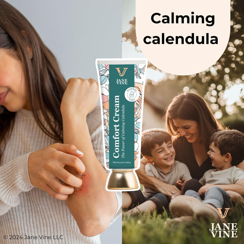 [Australia] - Calendula Cream ‚Äì Radiation Relief Cream and Sunburn Relief for Itchy or Sun-Exposed Skin ‚Äì With Aloe, Jojoba, and Dandelion ‚Äì Alcohol Free & Unscented Calendula Ointment ‚Äì 4.2 oz 