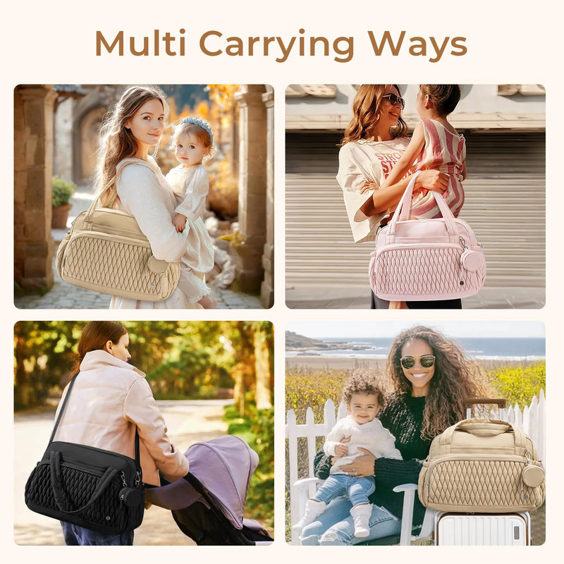Telena Puffer Makeup Bags with Diaper Bag Totes