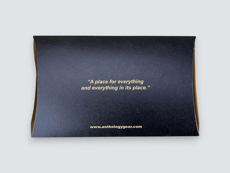 Leather Pouch with Zipper (Carbon Black, 5.5" x 3") Carbon Black X-Small