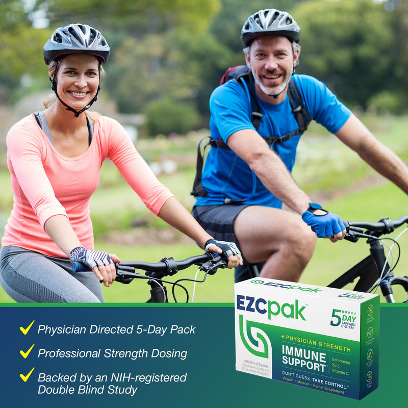 [Australia] - EZC Pak 5-Day Tapered Immune Support Booster - Vitamin Immune Support Supplement, Echinacea, Zinc Vitamin C, Vitamins for Immune System Support, Immune Boosters for Adults - Immune Support Vitamins 1 Count (Pack of 1) 