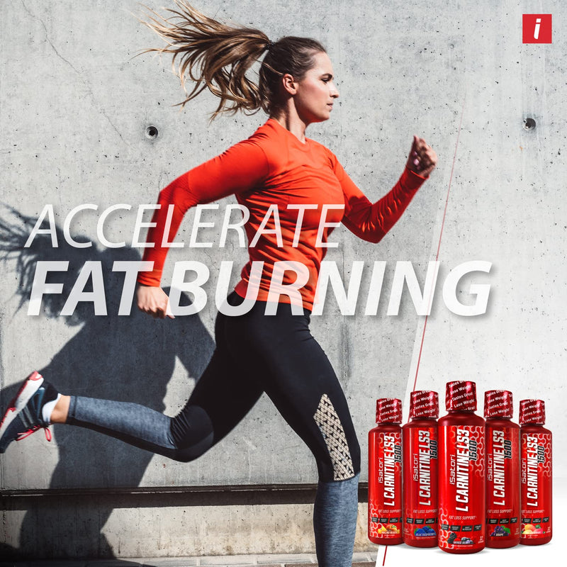 [Australia] - iSatori L-Carnitine LS3 1500, Liquid L-Carnitine with Acetyl L-Carnitine, L-Carnitine L-Tartrate, Stimulant Free Pre Workout, No Calories, Sugar, Gluten, Keto-Friendly, Grape Flavor (32 Servings) 