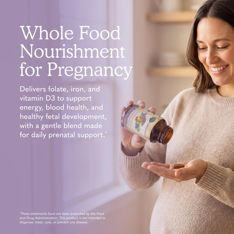 Garden of Life Organics Prenatal Multivitamin with Folate, B6, B12, D3 & Iron – Prenatal Vitamins for Women with Energy Metabolism Support for Healthy Fetal Development, Non-GMO, Vegan, 30 Servings | w/ Folate, B6, B12, D3 & Iron - with Energy Metaboli...
