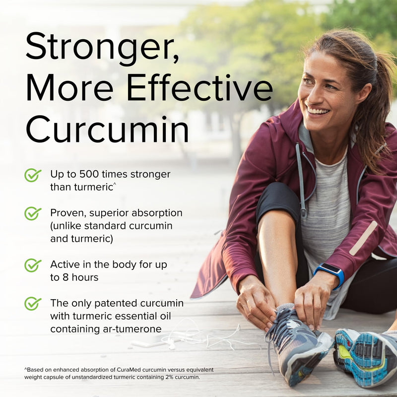[Australia] - Terry Naturally CuraMed 500 mg Curcumin Complex - 60 Capsules - Superior Absorption BCM-95 - Non-GMO, Vegan, Kosher, Gluten Free - 60 Servings 