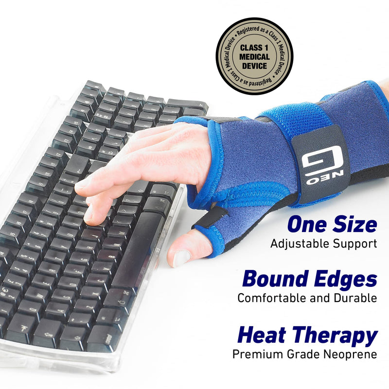 [Australia] - Neo-G Wrist and Thumb Brace, Stabilized - Spica Support For Carpal Tunnel Syndrome, Arthritis, Tendonitis, Joint Pain - Adjustable Compression - Class 1 Medical Device - Right 