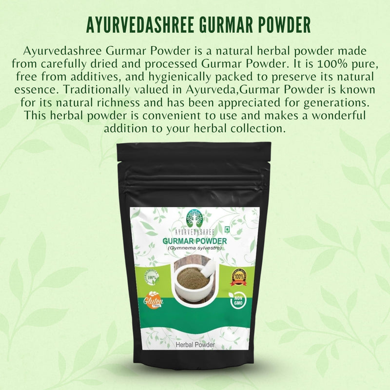 [Australia] - Gymnema Sylvestre Leaf Powder 200 Gm I Gurmar Powder I Non GMO I Gluten-Free, Vegetarian 