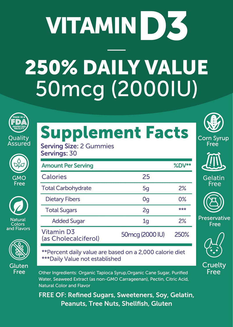 Lunakai Vitamin D3 and Vitamin E Gummies Bundle - Immunity, Bone and Mood Support Gummy - 250 mg 1000 iu Natural VIT E Plus C Supplements