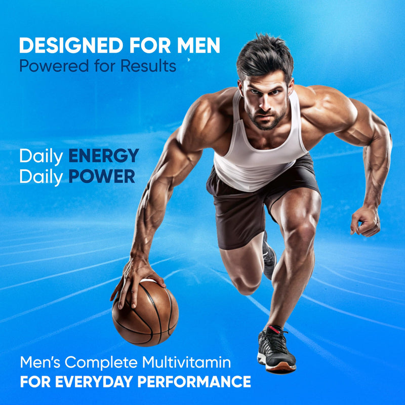 Vitaminnica Multi Vita Men – Advanced Multivitamin 60 Tablets for Men | Energy, Immunity, Muscle Function, Heart Health & Vitality | 25+ Essential Vitamins & Minerals