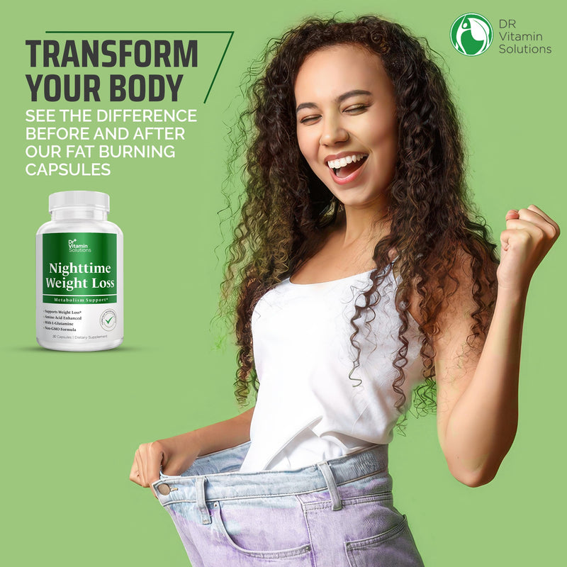 DR. Vitamin Nighttime Fat Burner Supplements, 30 Capsules and Dr Vitamins Thermogenic Fat Burner for Women and Men, 35 Capsules