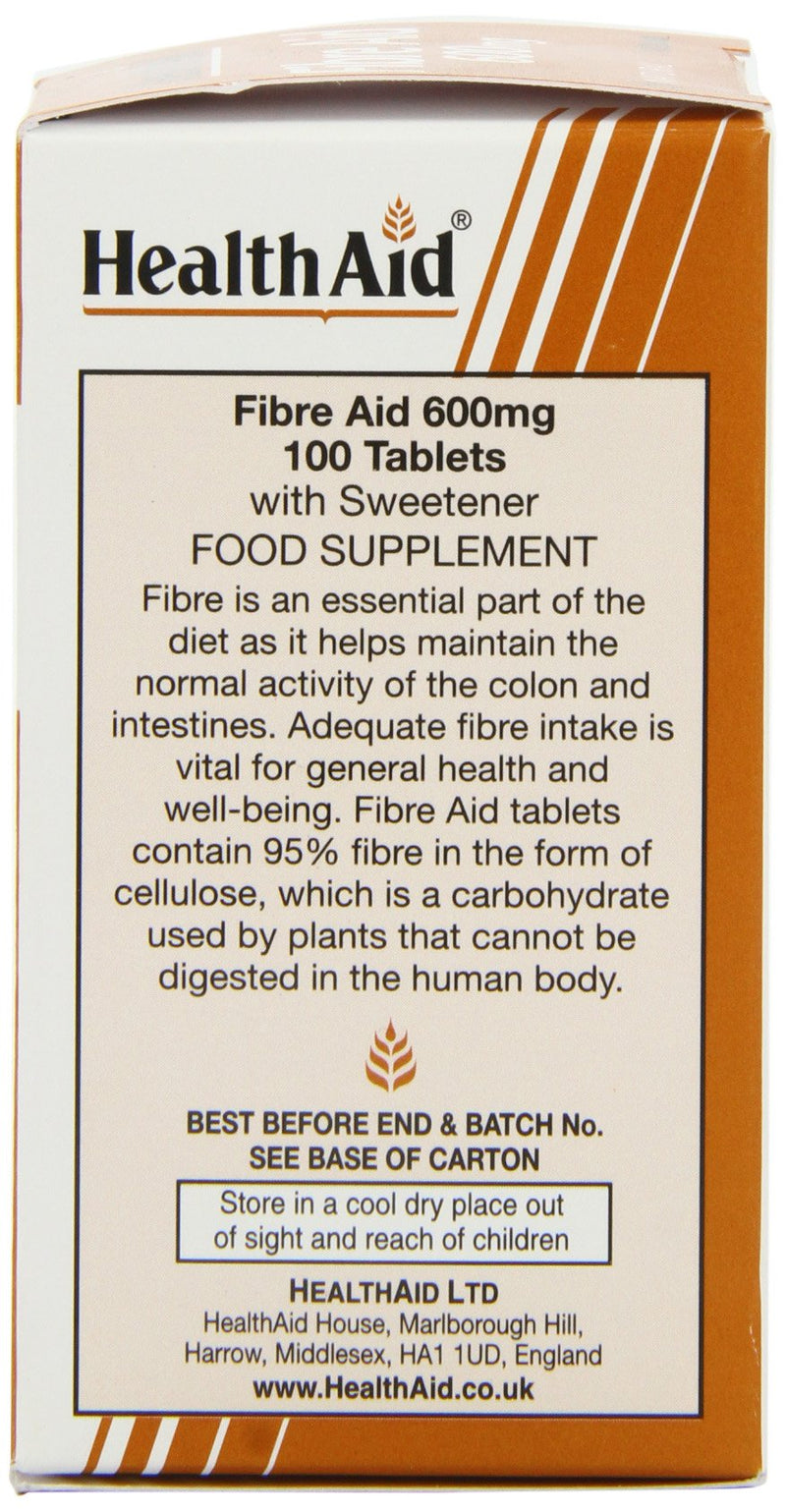 HealthAid Fibre Aid 600mg - 100 Tablets