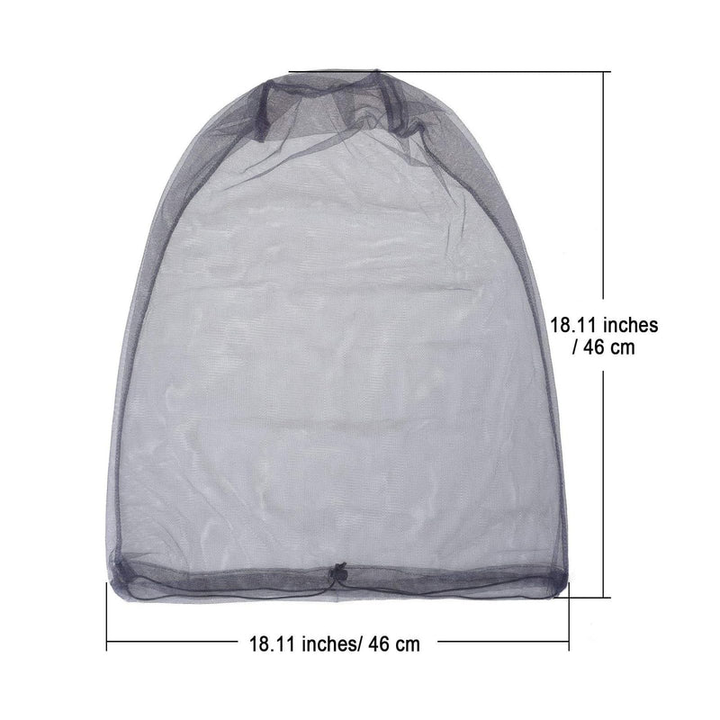 [Australia] - Pack of 2 mosquito net head, mosquito net head hat, mosquito nets for the face, with storage bag, mosquito repellent hat, suitable for outdoor activities and hunting, protection against mosquito bites 
