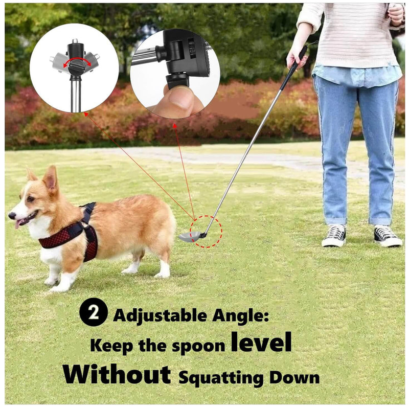 Dog Urine Sample Catcher，Telescopic Dog Pee Sample Collector，Pet Urine Stick for Small Large Female Dogs (Grayspoon&4bottles) Grayspoon&4bottles - PawsPlanet Australia