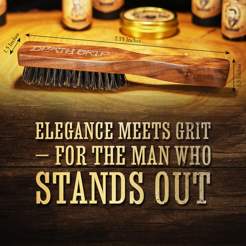 [Australia] - Wooden beard and mustache brush Wooden brush for beard and hair care 