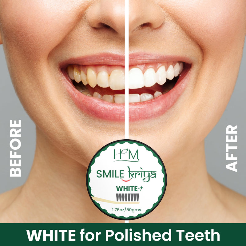 [Australia] - HM - Smile Kriya Ayurvedic Toothpowder Duo (Pack of 2) | Whitens Teeth Naturally, Remineralizes Enamel, Strengthens Gums & Freshens Breath | Activated Charcoal & NanoHydroxyapatite | 1.76 oz X 2 