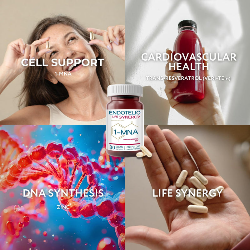 NAD+ Optimiser with Trans Resveratrol, 1-MNA, Zinc – Polyphenols & NAD Precursors – Supports Cellular Vitality & Energy – Vegan, Gluten-Free, Daily Antioxidant - 30 Capsules