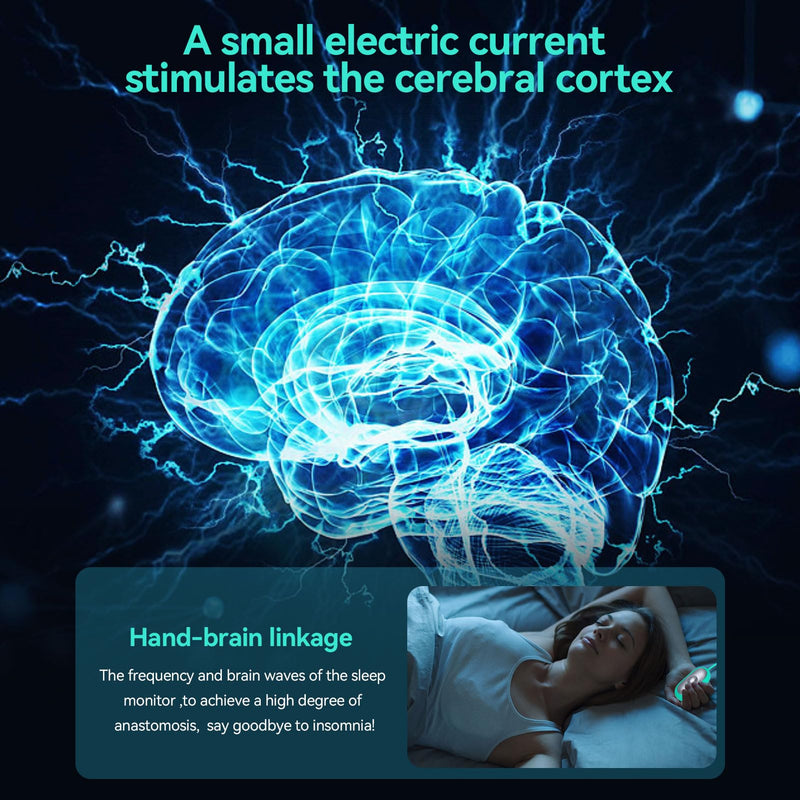[Australia] - Sleep Aid Instrument, Handheld Insomnia Relief Device, USB Sleep Aid Machine for Improved Sleep, Pressure Anxiety (Lime) 