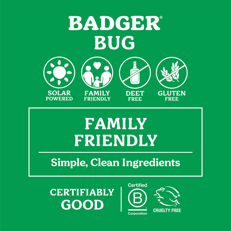 [Australia] - Badger Bug Repellent Tin, Organic Deet-Free Mosquito Repellent with Citronella, Family Friendly Pleasant Smelling Insect Repellent, Easy to Use Travel Size, .75 oz Tin 0.75 Ounce (Pack of 1) 