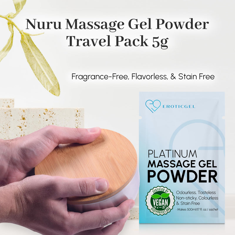 [Australia] - Premium Nuru Massage Gel Powder (Pack of 10) Pack of 10 
