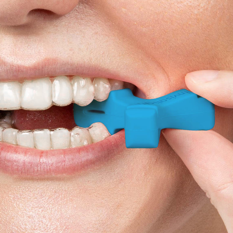 [Australia] - Invisalign Munchies EPS Aligner and Retainer Tray Seaters, Aligner Chewies (Pack of 2) (Blue) Blue 