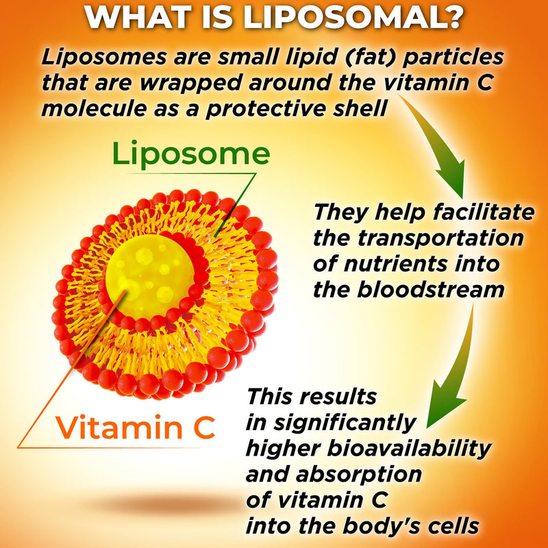 [Australia] - Liposomal Vitamin C Capsules - 1500mg - Made with Organic Acerola Cherries & Camu Camu, High Potency Vitamin C Liposomal - Immune Support Supplement, Enhanced Absorption & Bioavailability - 180 Count Powder Liposomal Capsule 1500mg - 180 ct 