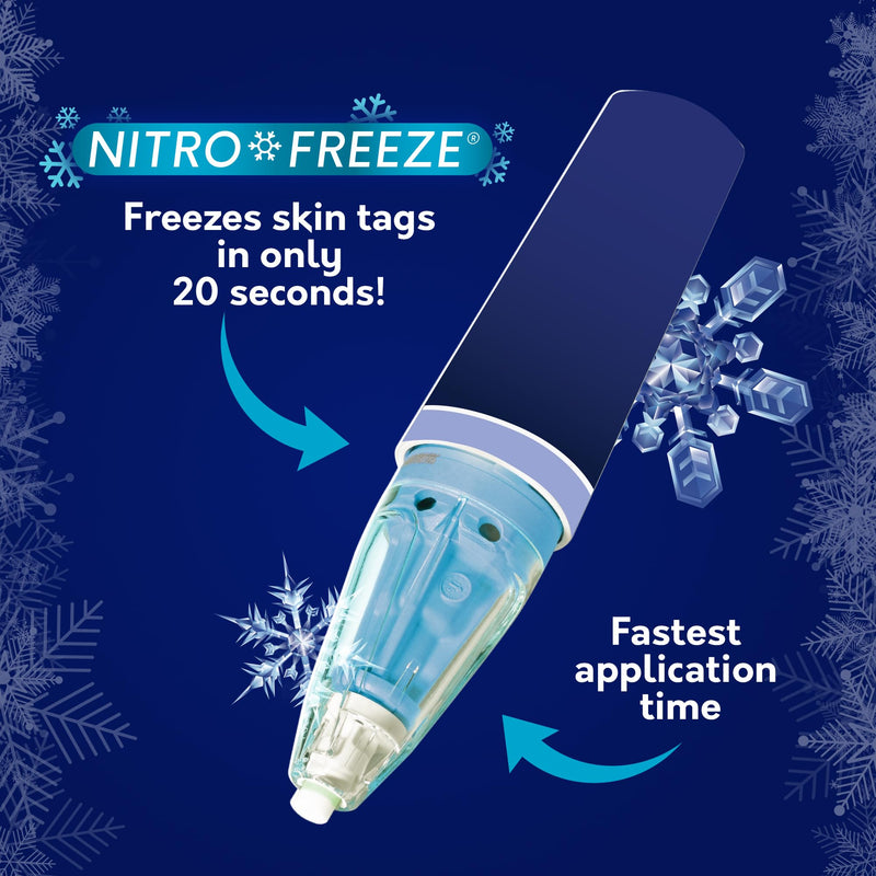 [Australia] - Compound W Nitrofreeze Skin Tag Remover, Skin Tag Removal Kit with 1 Skin Tag Remover Pen, 4 Replacement Tips, and 6 SkinShields, 5 Treatments 