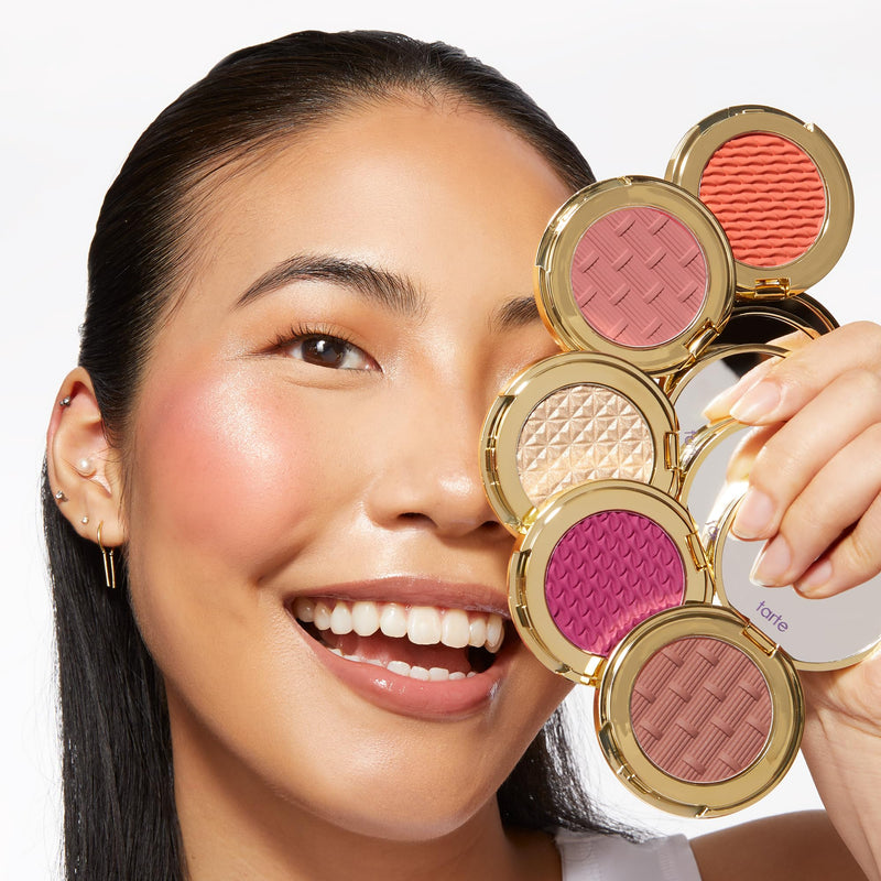 [Australia] - Tarte Amazonian Clay 12-hour Blush – Mineral Pigment Sheer Blush With Vitamin E & Olive Oil for Lightweight Longwear & Buildable Coverage, Vegan & Cruelty Free Pink 