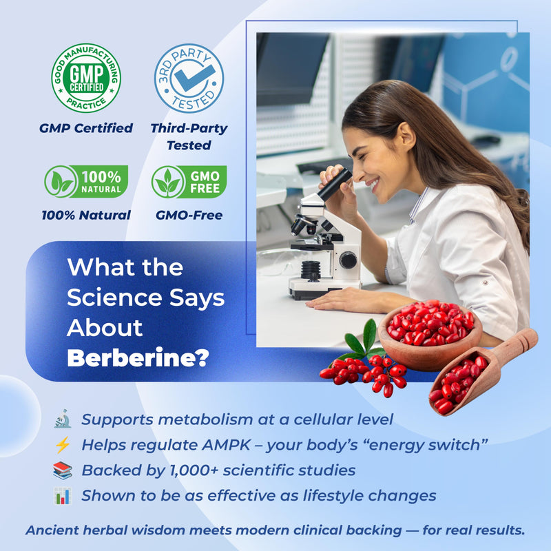 [Australia] - Premium Berberine Supplement with Ceylon Cinnamon, Bitter Melon, Milk Thistle - 150 Day Supply (150 Count (Pack of 1)) 