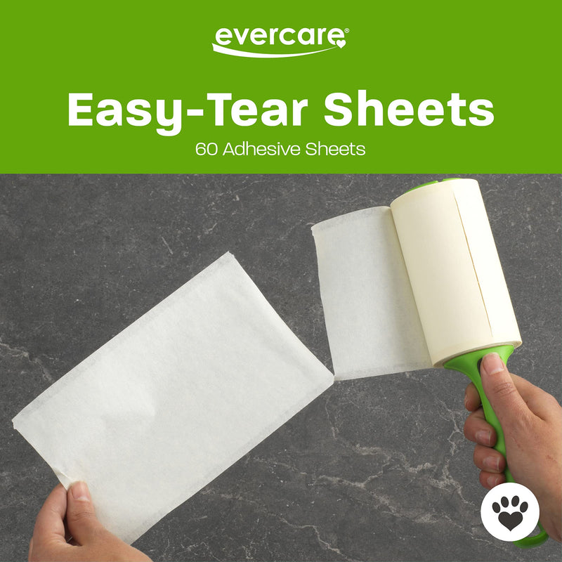 [Australia] - Evercare Extra Sticky Pet Lint Roller Refill 60 Sheets, 6-Pack 
