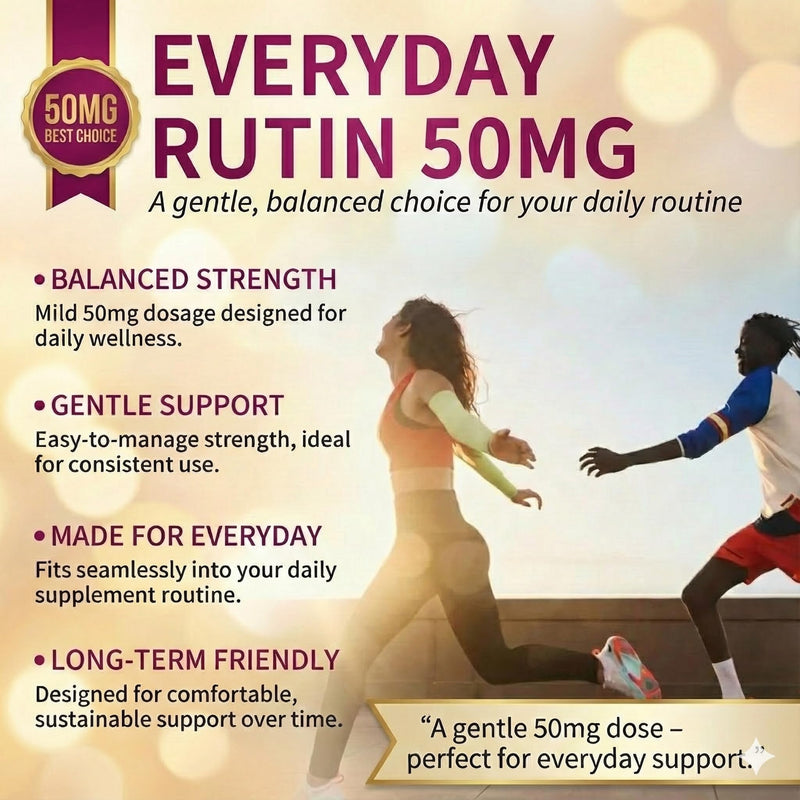 Rutin 50mg 90 Tablets [1 Bottle], Help Absorb and Utilize Vitamin C, Improved Vascular Health, Vision Care 90 Count (Pack of 1)