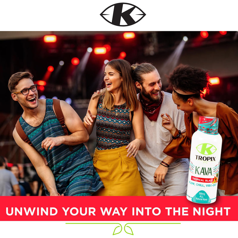 [Australia] - Kava Shot Tropical Blast - Kava Drink - Kava Root Extract Supplement - Alcohol Replacement Drinks - 1 Pack 2 Fl Oz (Pack of 1) 