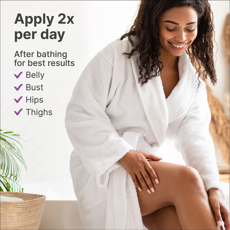 [Australia] - TriLASTIN Maternity Stretch Mark Prevention Cream - 4 Fl Oz Each, 2 Pack - Hypoallergenic & Paraben Free Pregnancy & Postpartum Skincare - Prenatal Formula to Prevent Marks & Baby Essentials Stretch Mark Cream 2 Pack 