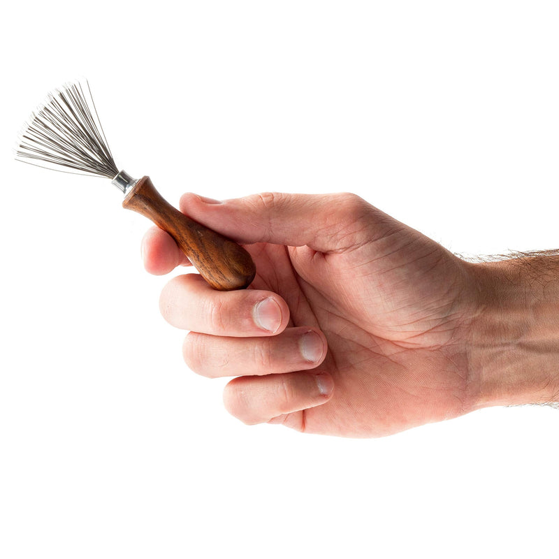 [Australia] - ZilberHaar Brush Cleaner - Beard and Hair Brush Cleaner Tool - Hand-Made Natural Hairbrush Cleaner Tool - 4.3 Inches Long and 1.9 Inches Wide at Rake End 